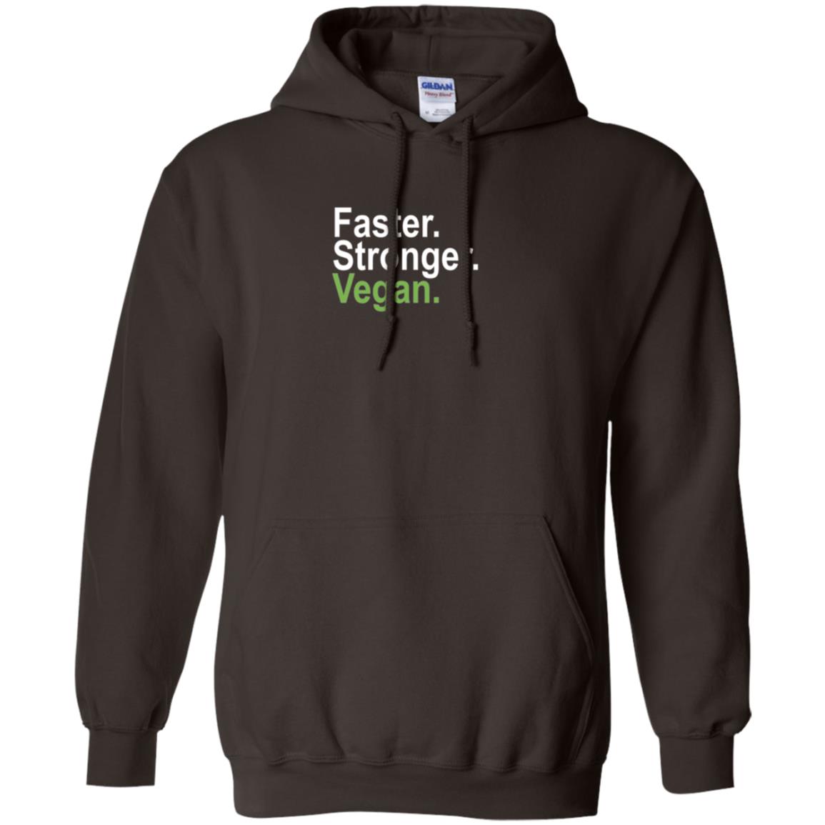 Vegetarian T-shirt Faster Stronger Vegan Dark Chocolate