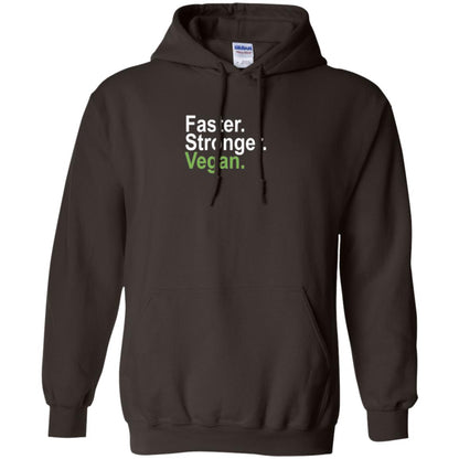 Vegetarian T-shirt Faster Stronger Vegan Dark Chocolate