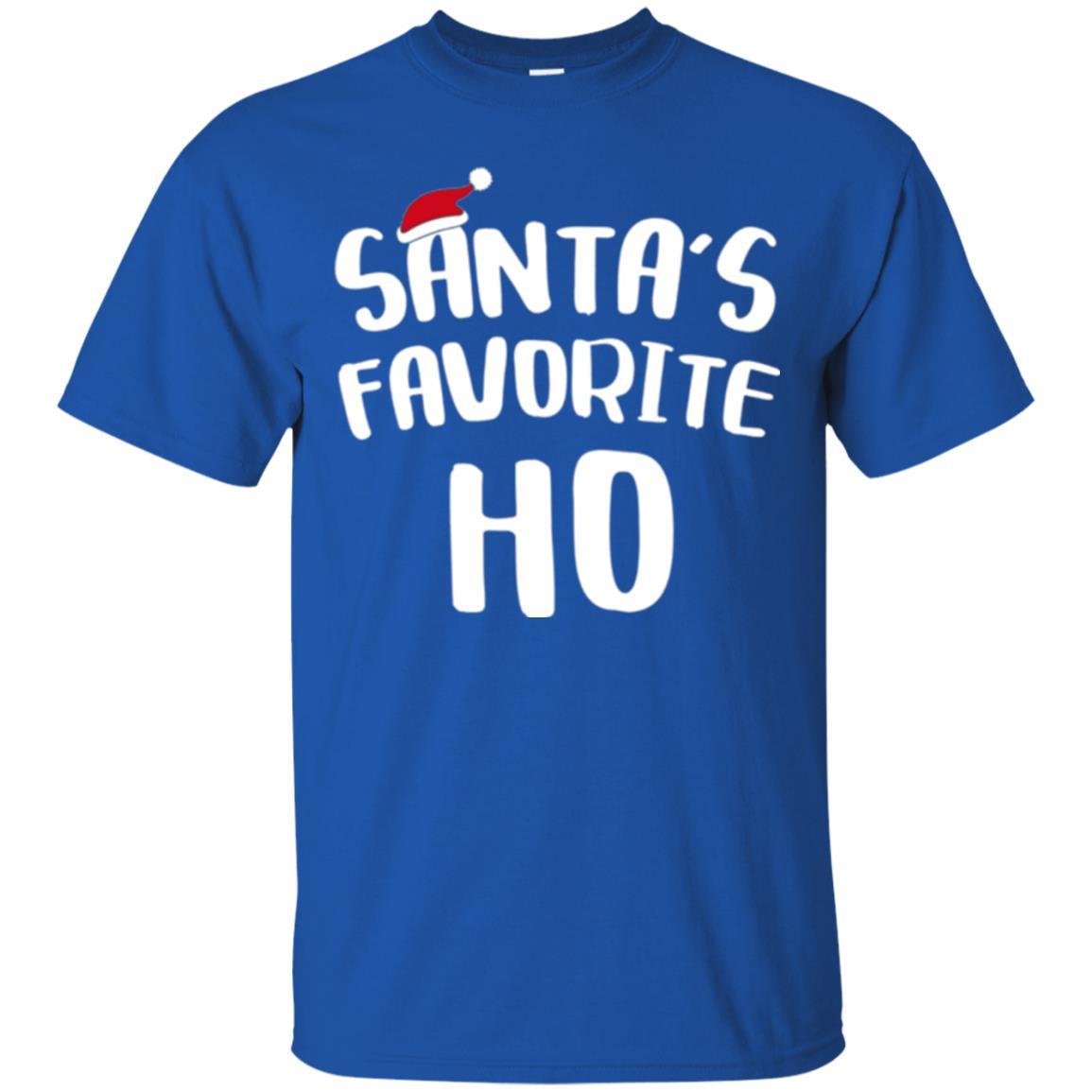 Christmas T-shirt Santa's Favorite Ho T-shirt Royal
