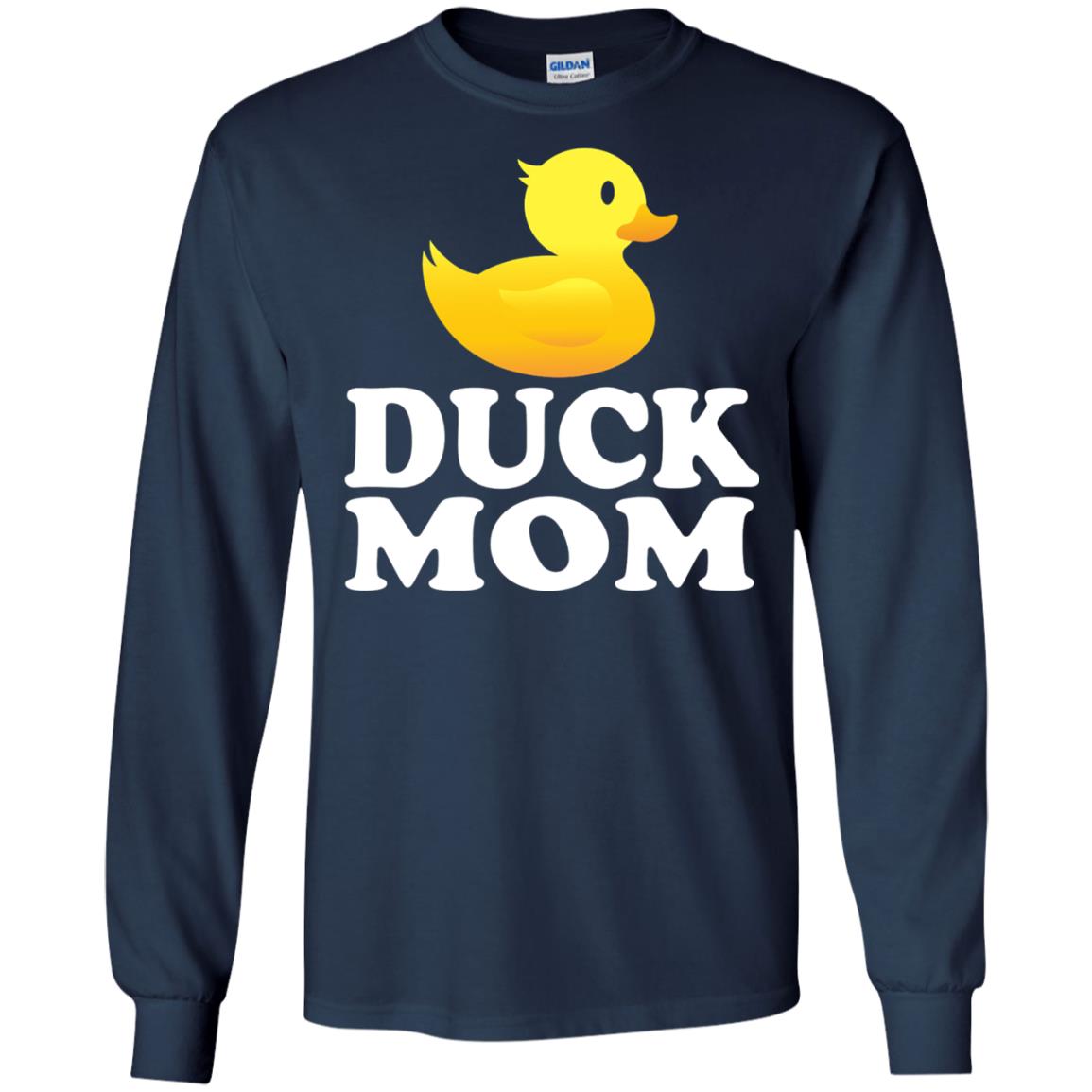 Duck Mom Funny Bird Lover T-shirt Navy
