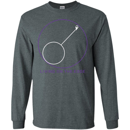 Gamer T-shirt Living On The Edge Run From The Storm Dark Heather