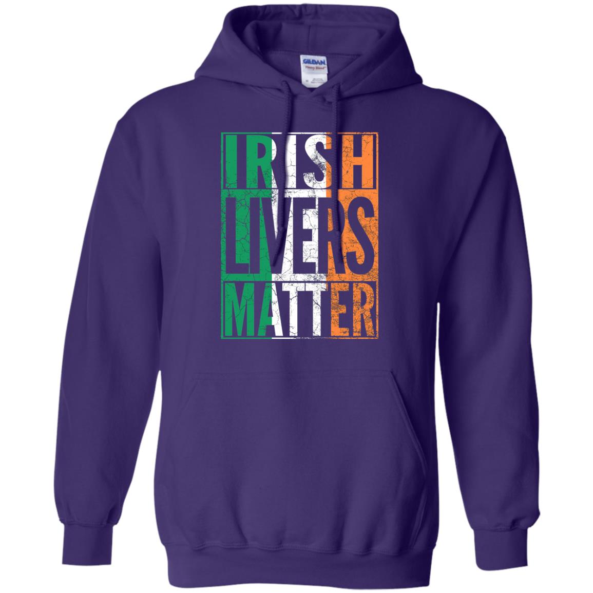 Irish Livers Matter St. Patrick_s Day T-shirt Purple