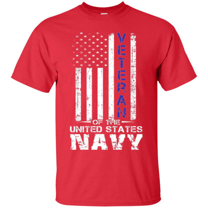Us Navy Veteran T-shirt Red