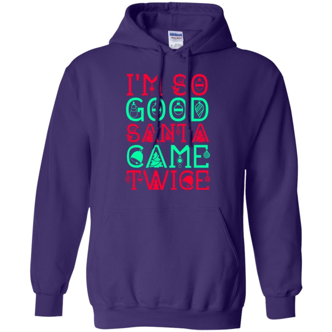 Christmas T-shirt I'm So Good Santa Cam Twice Purple