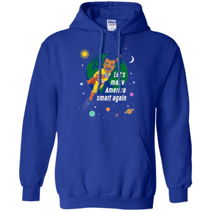 Astronomy T-shirt Let's Make America Smart Again Royal