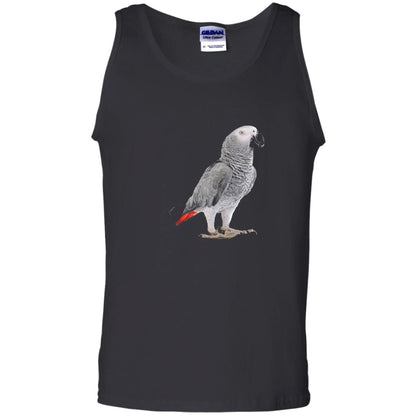 Funny African Grey Parrot Bird T-shirt Black