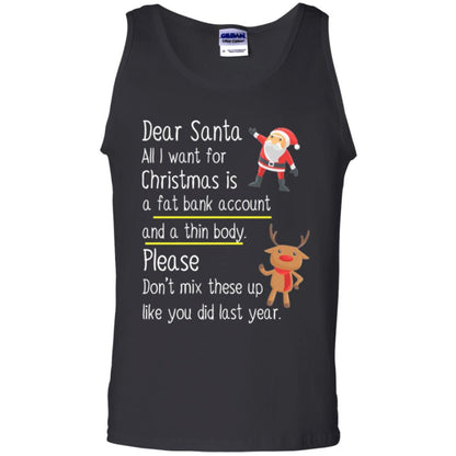 Christmas T-shirt Dear Santa All I Want For Christmas Black