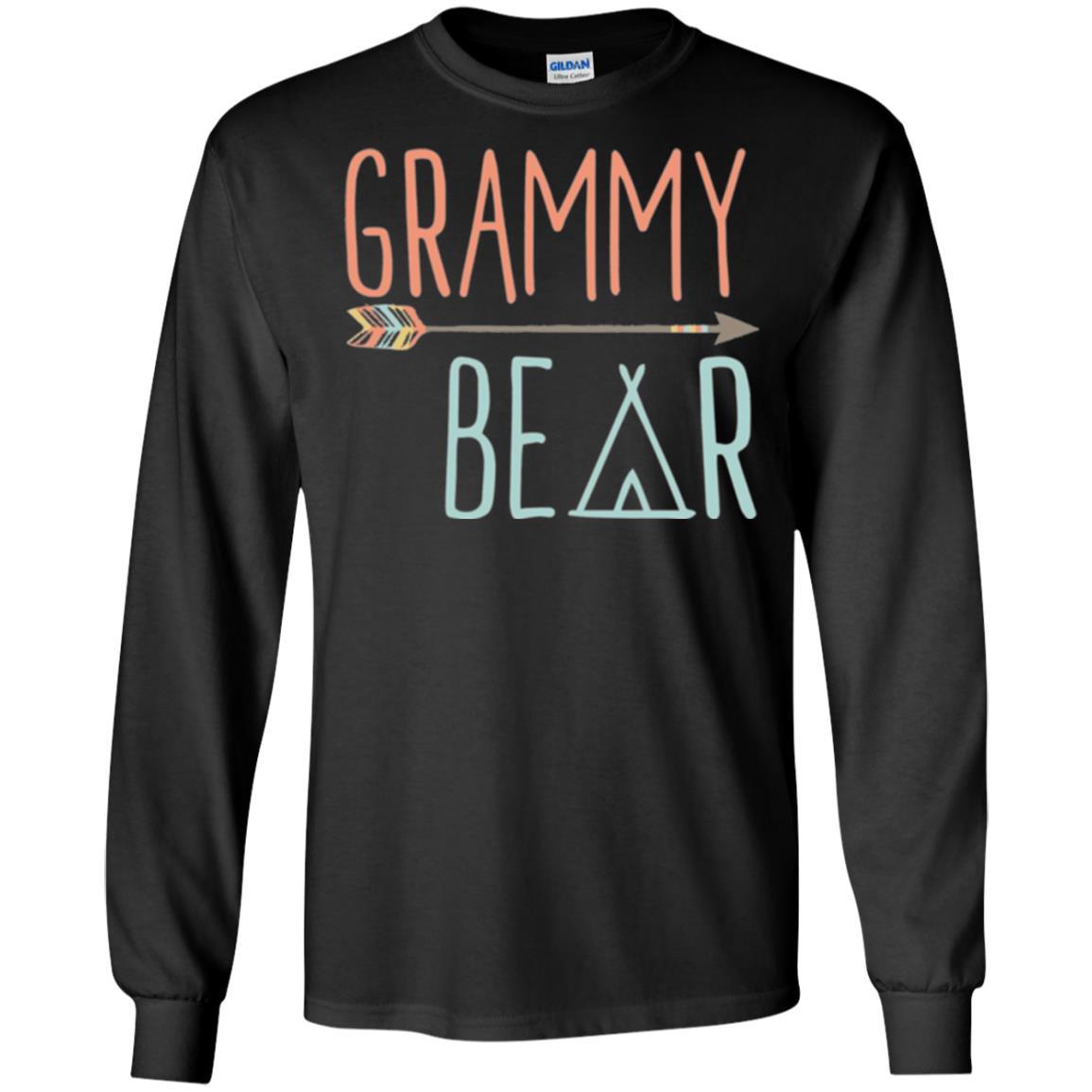 Bear Lover T-shirt Grammy Bear T-shirt Black