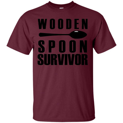 Wooden Spoons Survivor Shirt Maroon