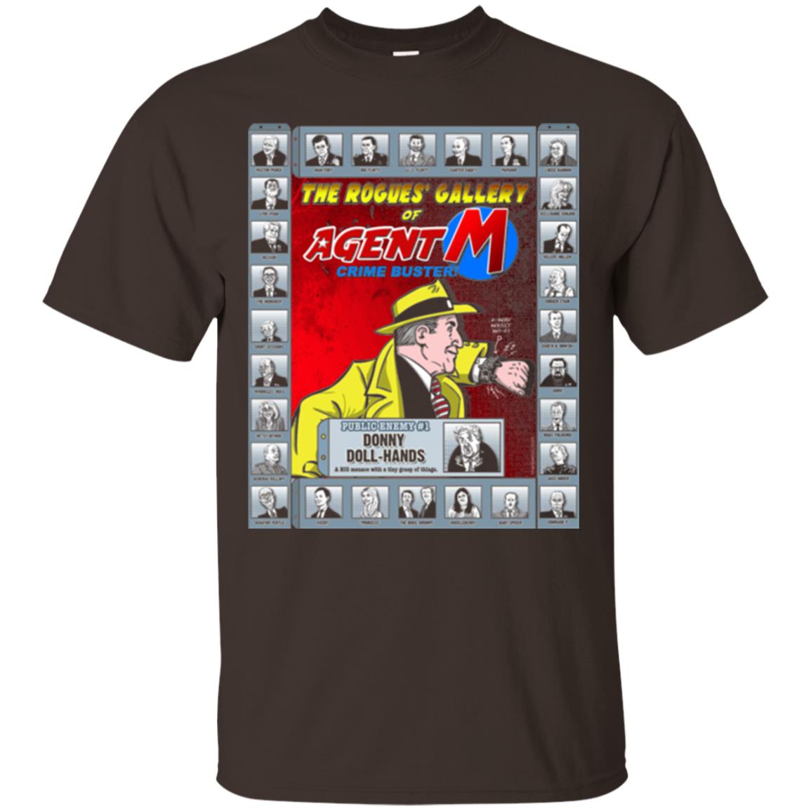 The Rogues' Gallery Of Agent M T-shirt Dark Chocolate