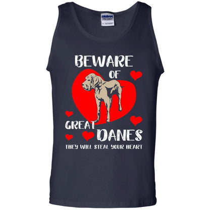 Beware Of Great Danes They Will Steal Your Heart Cute Shirt Navy