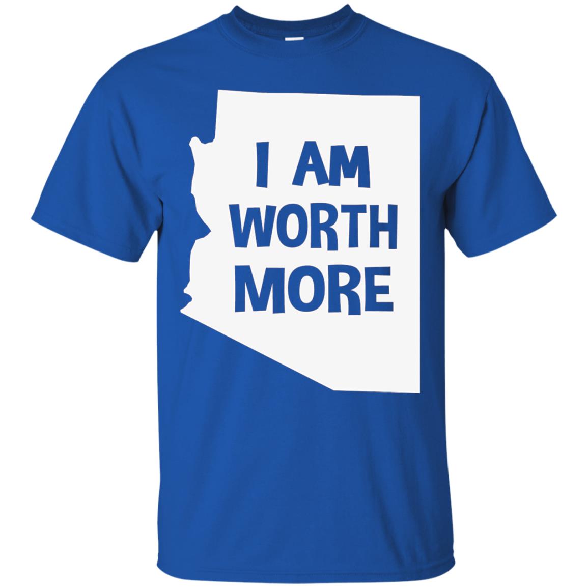 Arizona Teacher Shirt I Am Worth More Royal
