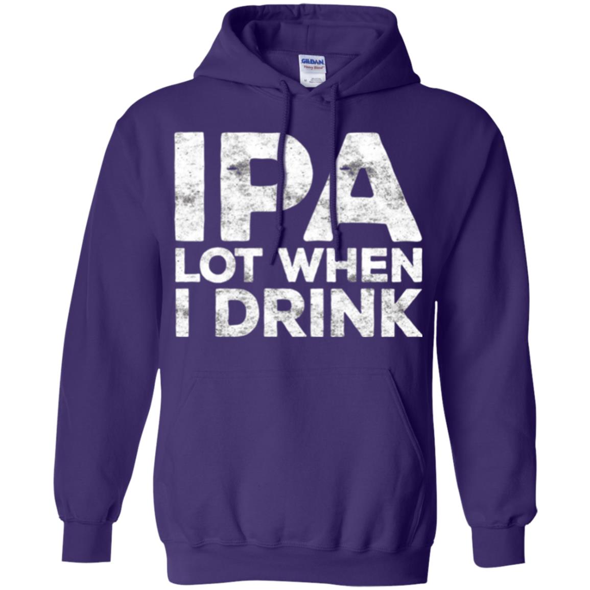 Beer Lover T-shirt Ipa Lot When I Drink Purple