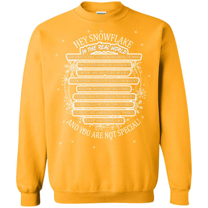 Hey Snowflake In The Real World You Don_t Get A Participation Trophy Military T-shirt Gold
