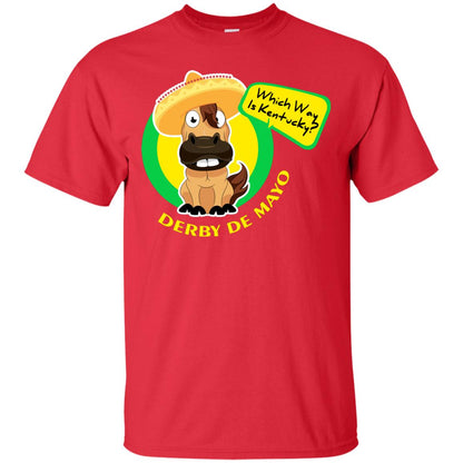 Which Way Is Kentucky Derby De Mayo Horse Race Shirt Red