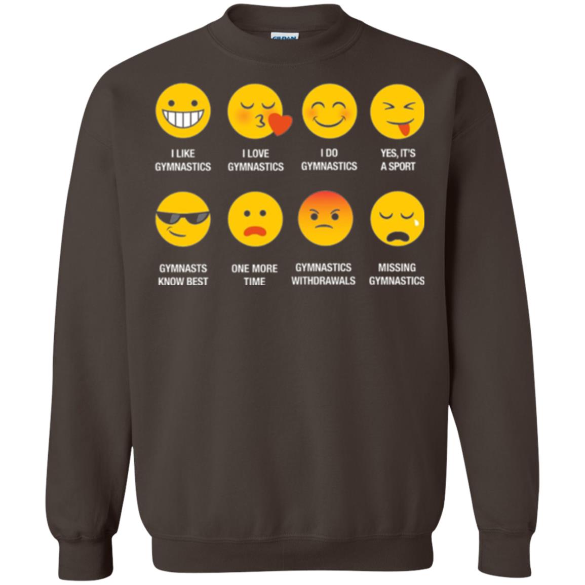 Gymnastic Lovers T-shirt Emoji Dark Chocolate