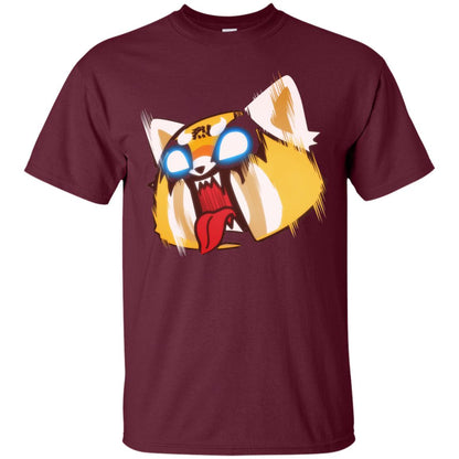 Aggretsuko Screaming Rage Tee Shirt Maroon