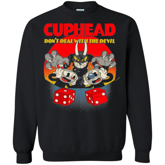 Gamer T-shirt Cuphead Don_t Deal With The Devil Black