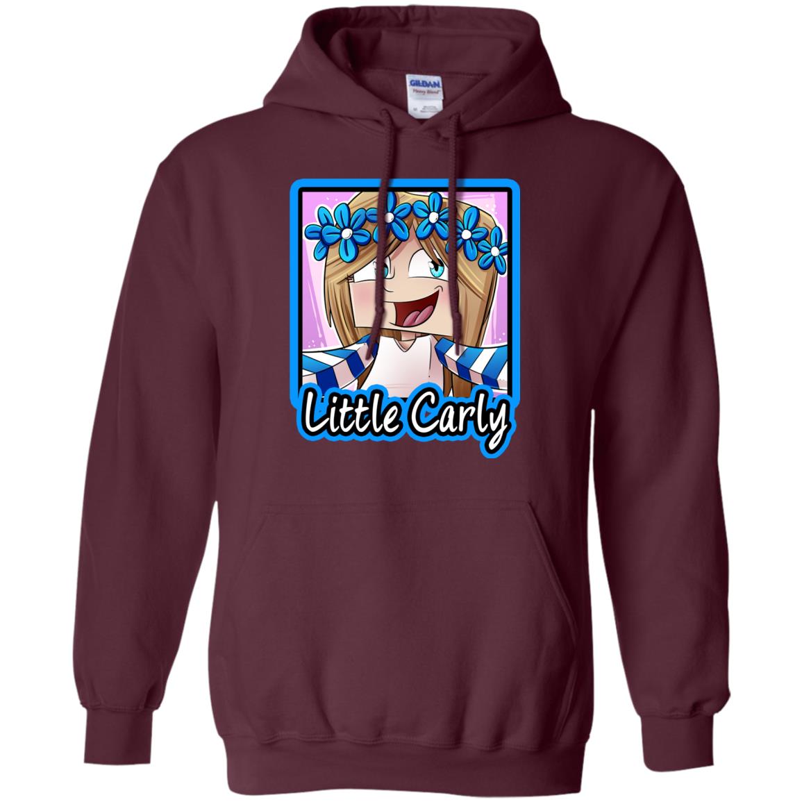 Little Carly Minecraft Little Club Adventures Shirt Maroon