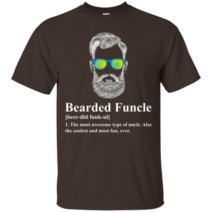 Uncle T-shirt Beared Funcle Dark Chocolate