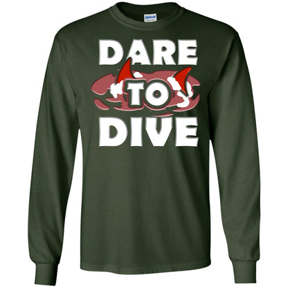 Every Day Of Dare To Dive Shark T-shirt 2018 Forest Green
