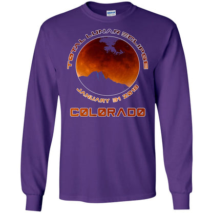 Colorado Lunar Eclipse 2018 T-shirt January 31 Purple