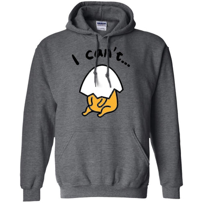 Film T-shirt Gudetama Lazy Egg I Can't Dark Heather