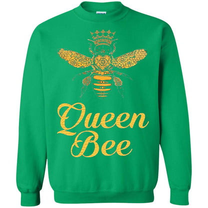 Bee Lover T-shirt Queen Bee Crown T-shirt Irish Green