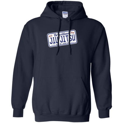 Funny Jiu Jitsu Bjj License Plate T-shirt Navy