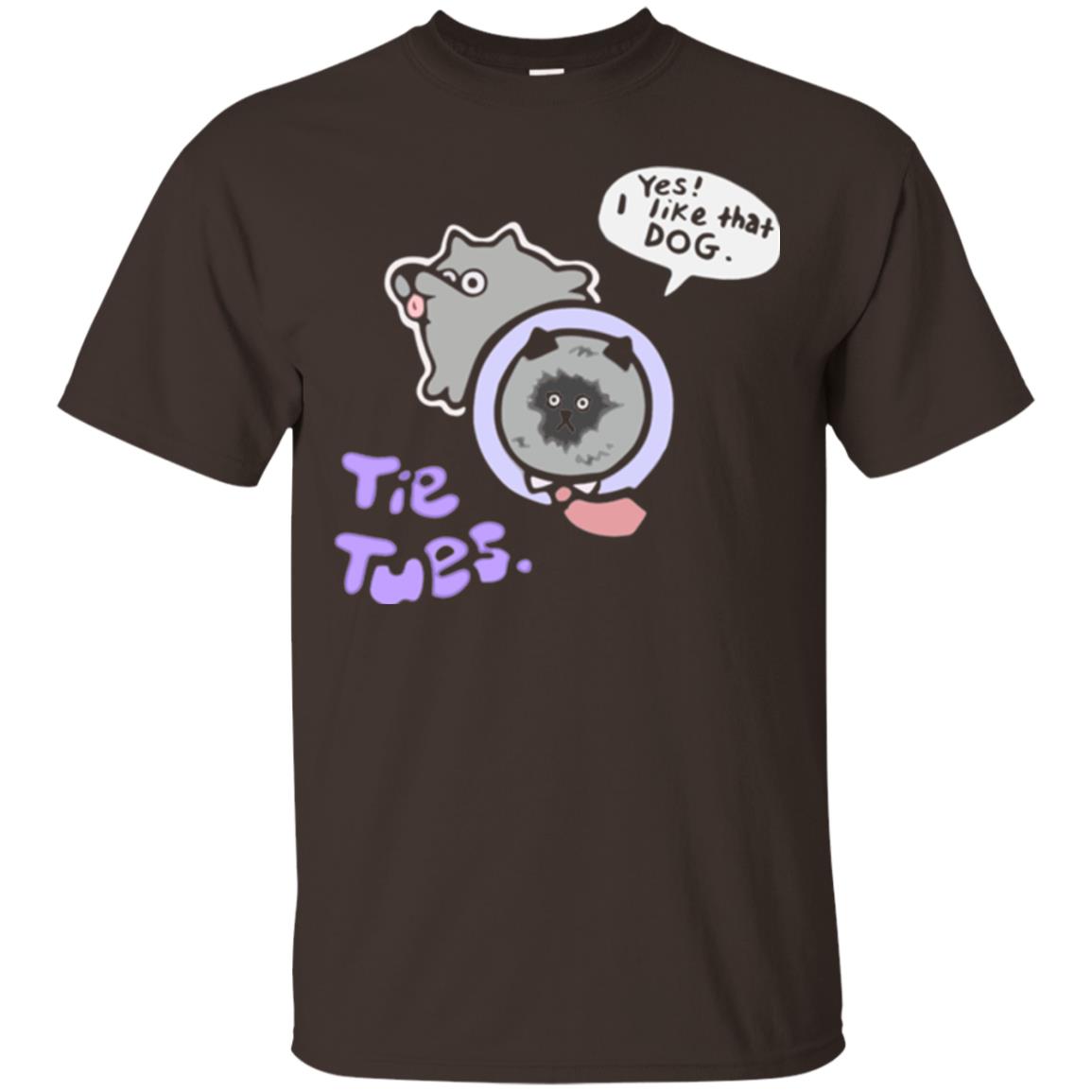 Yes I Like That Dog Tietuesday Dog Lover T-shirt Dark Chocolate