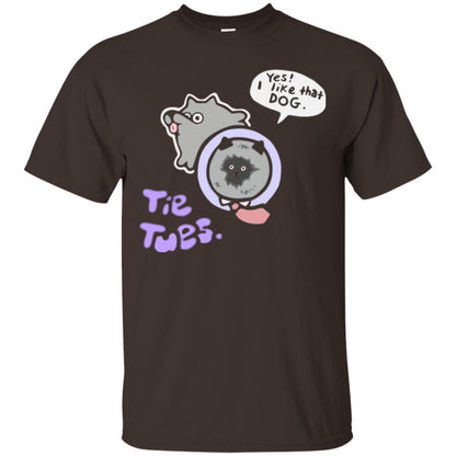 Yes I Like That Dog Tietuesday Dog Lover T-shirt Dark Chocolate