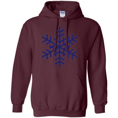 Christmas T-shirt Navy Blue Snowflake T-shirt Maroon