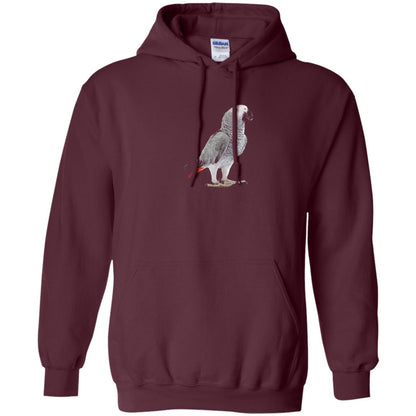 Funny African Grey Parrot Bird T-shirt Maroon