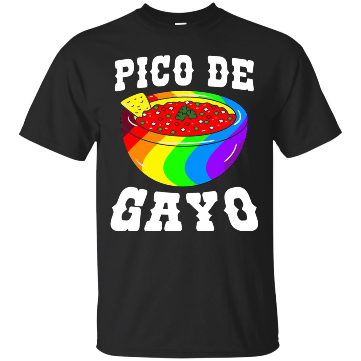 Pico De Gayo Rainbow Lgbt T-shirt Black
