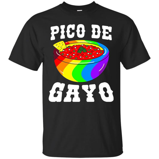 Pico De Gayo Rainbow Lgbt T-shirt Black
