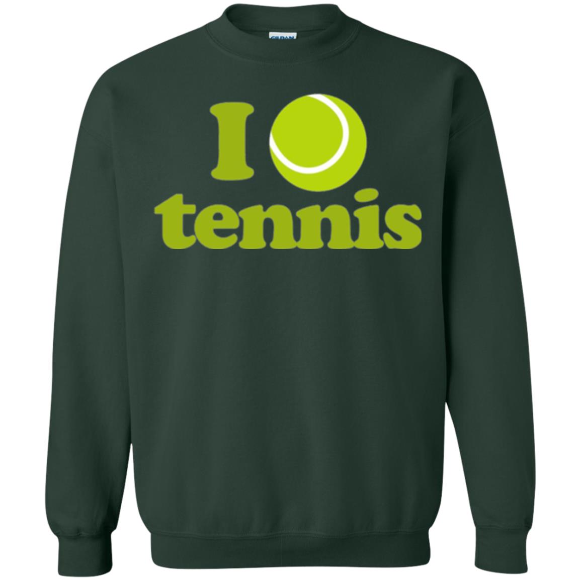 I Love Tennis T-shirt Forest Green