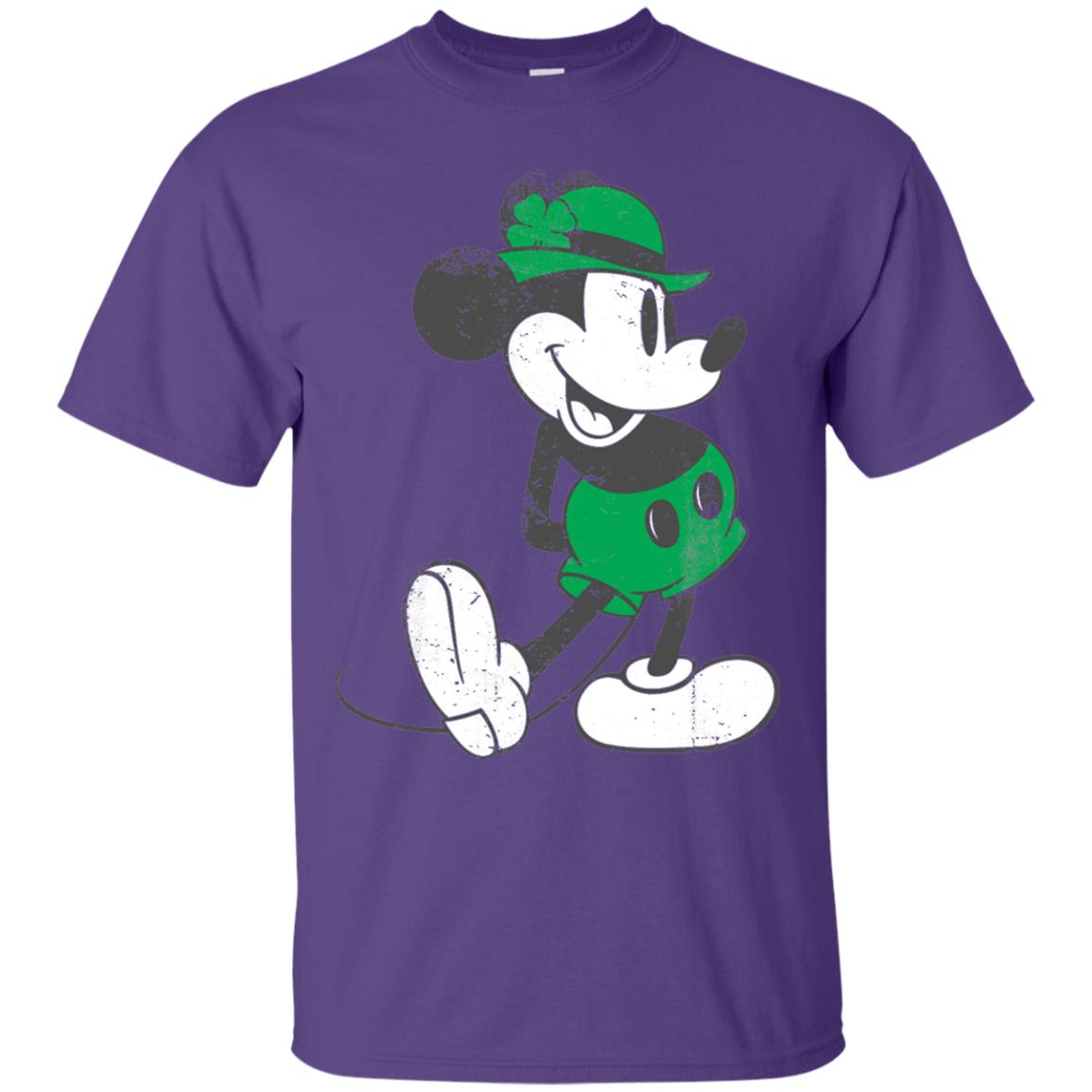 Mickey Mouse St. Patrick_s Day T-shirt Purple