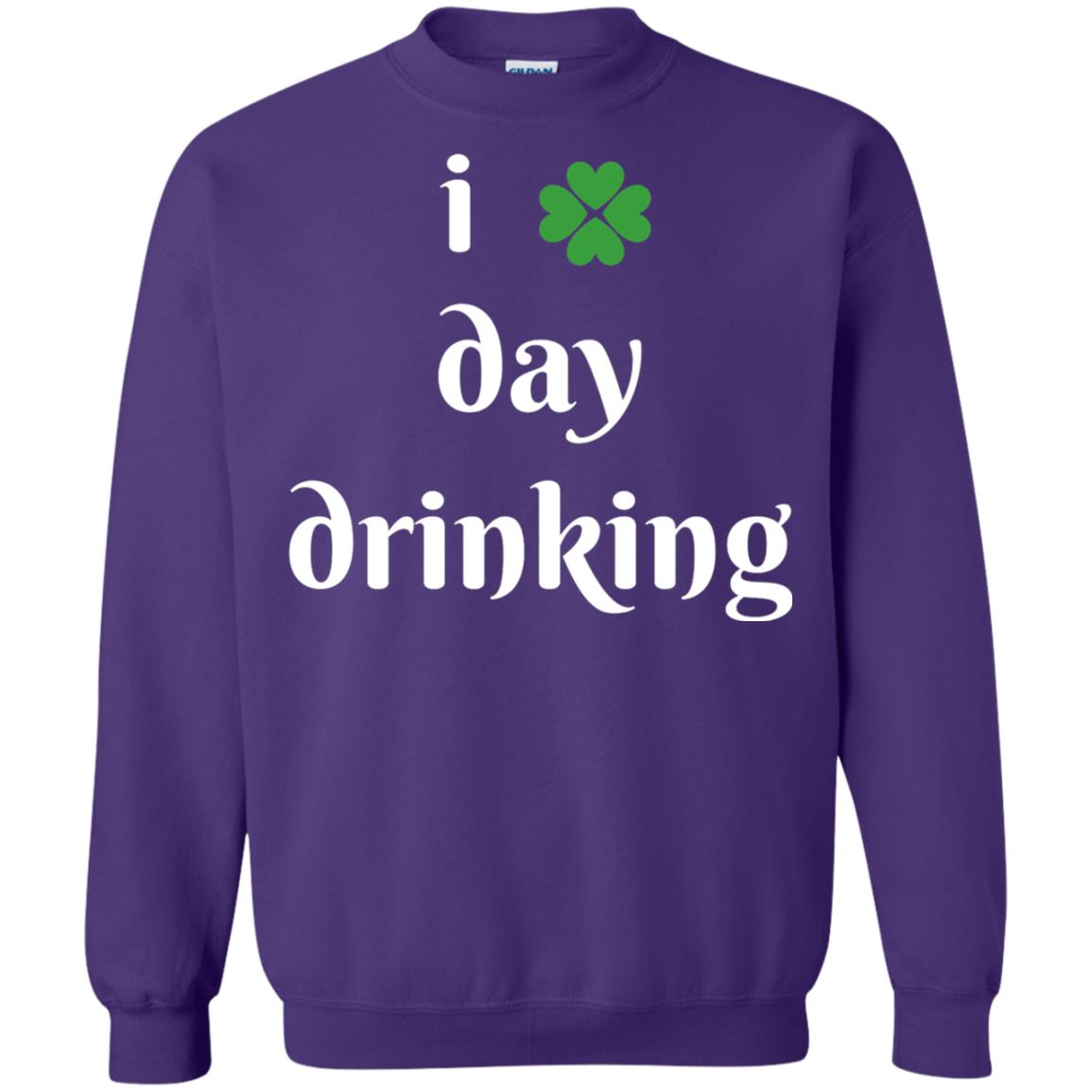I Day Drinking Funny St Patricks Day T-shirt Purple