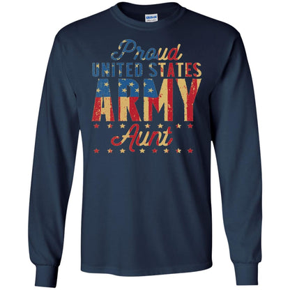 Proud United States Army Aunt Us Shirt Navy