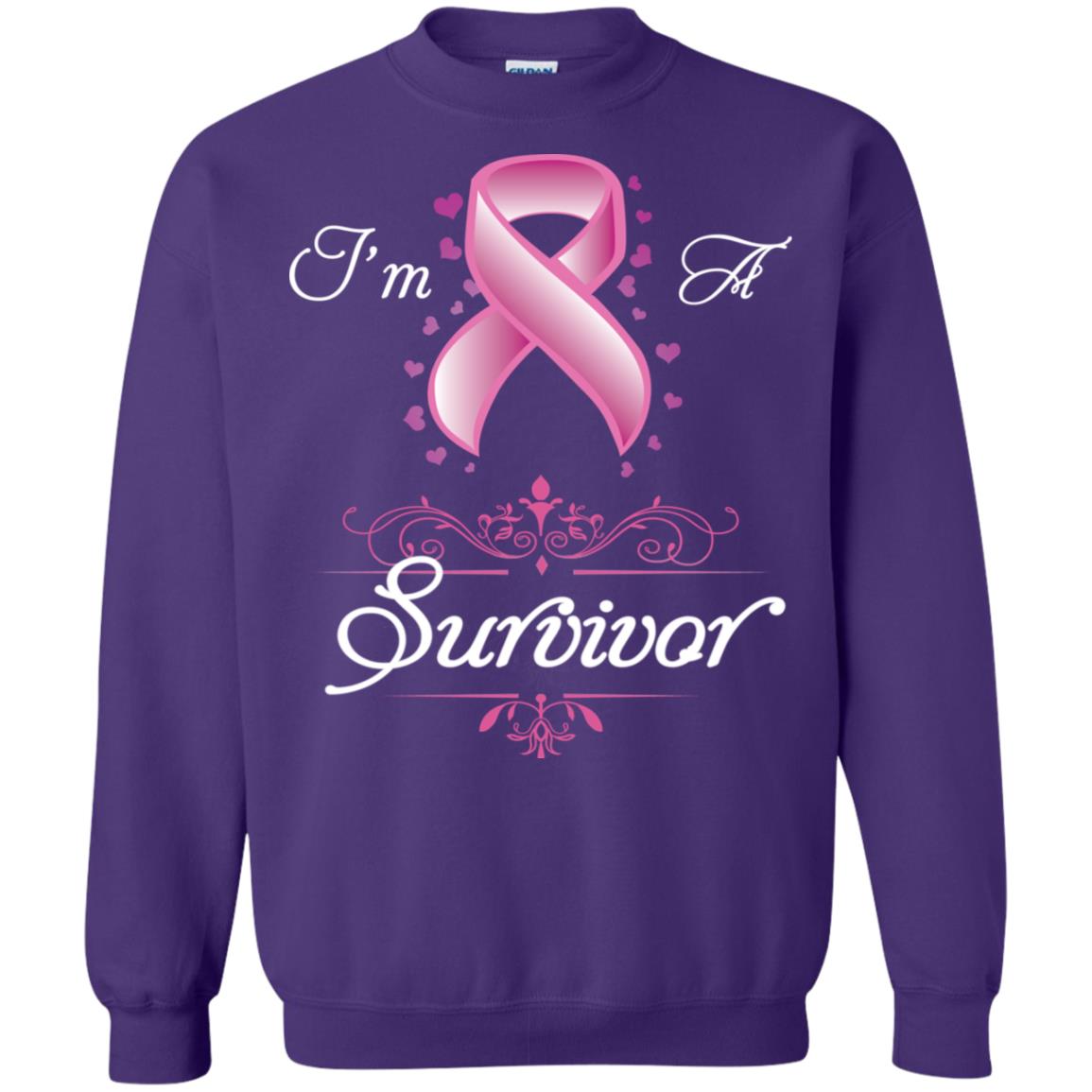 I Am A Survivor Breast Cancer Awareness Shirt Purple