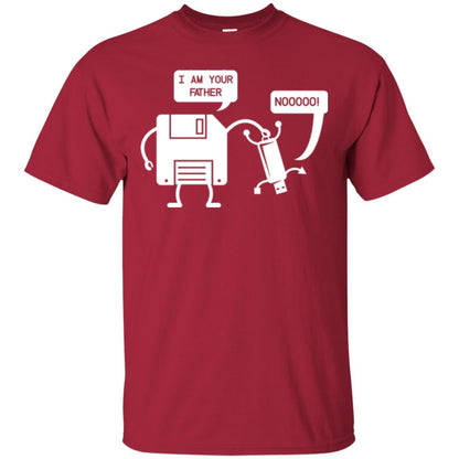 Usb Floppy Disk T-shirt I Am Your Father Cardinal
