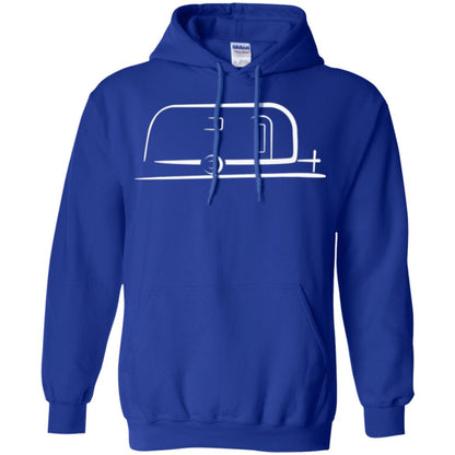Vintage Airstream Style Streamlined Trailer T-shirt Royal