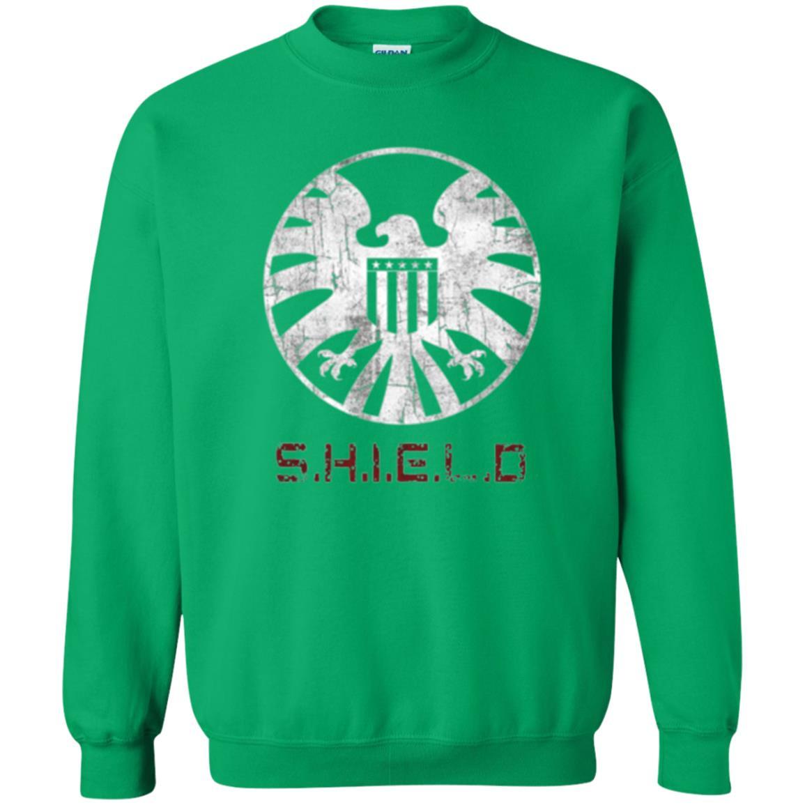 Film T-shirt Agents Of Shield Distressed Logo Graphic Irish Green