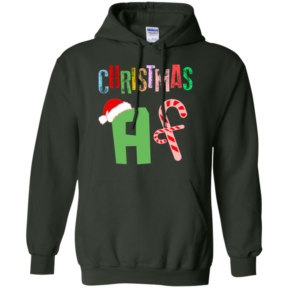 Chrismas Af X-mas Gift Shirt For Mens Or Womens Forest Green