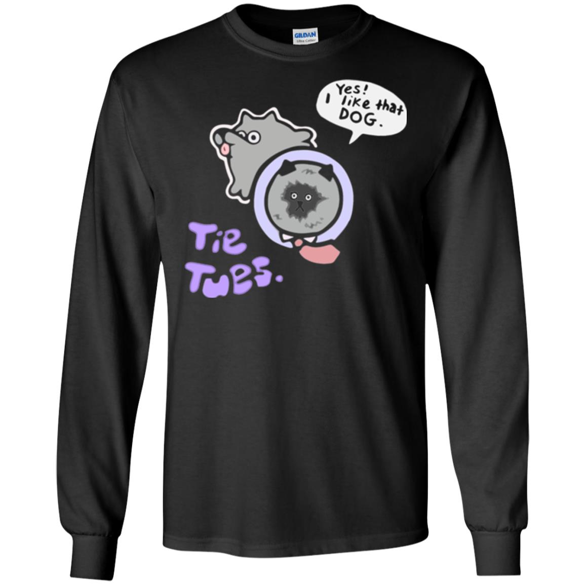 Yes I Like That Dog Tietuesday Dog Lover T-shirt Black