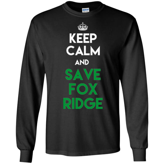Elementary T-shirt Keep Calm And Save Fox Ridge T-shirt Black