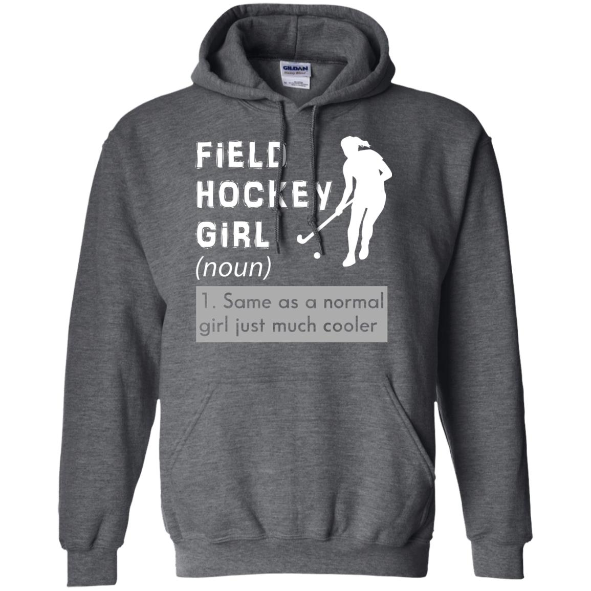 Field Hockey Girl Hockey Lover T-shirt Dark Heather