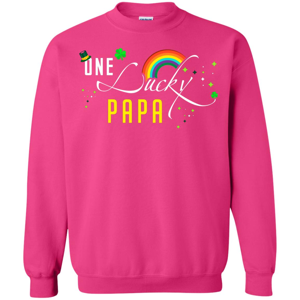 One Lucky Papa St. Patrick_s Day T-shirt Heliconia