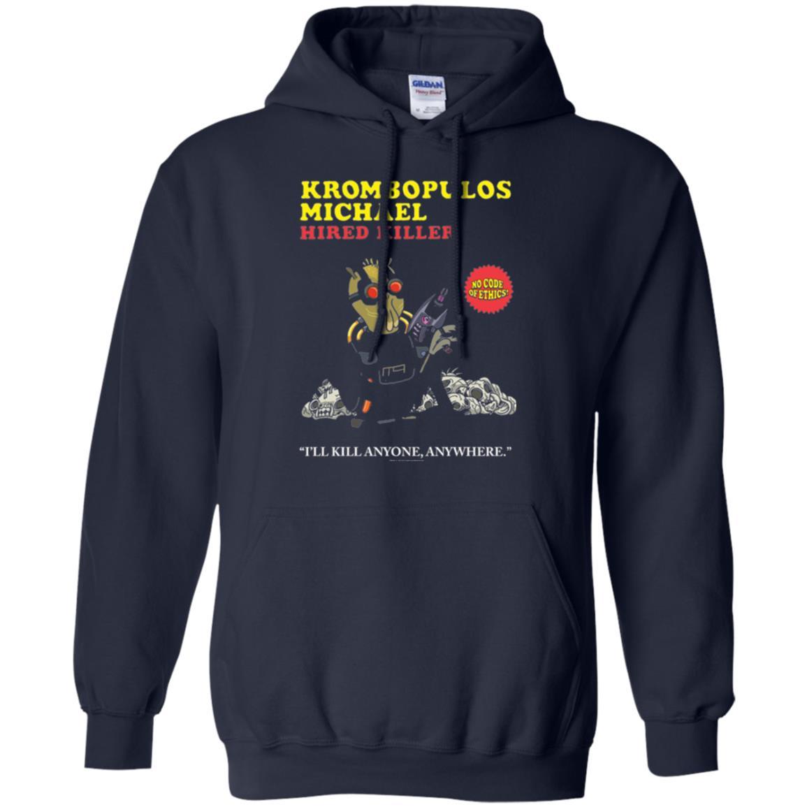 Film T-shirt Krombopulos Michael Hired Killer Navy