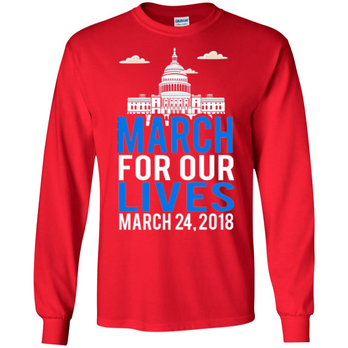 March For Our Lives Anti Gun T-shirt Red